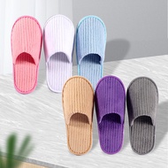 Fashion Slippers Soft Coral Fleece All-inclusive Solid Color Hotel Breathable Non-slip Simple Indoor Slippers