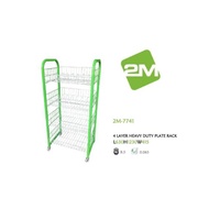 4 Layer Heavy Duty Plate Rack Diy Rak Pinggan Besi 4 Tingkat Shelves Besi Racks Pinggan Mangkuk 4 Ti