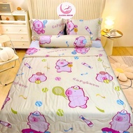 Bộ Chăn Ga Gối Lụa Tencel 60s Katina House Chất Tencel mát lạnh mịn màng thấm hút tốt