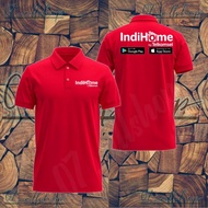 Shirt Tshirt Collar Distro INDIHOME TELKOM INDONESIA Custom men Wanita Indonesia