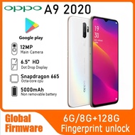 OPPO A9ของแท้ที่ได้รับการตกแต่งใหม่2020 4กรัม/A11ปลดล็อค LTE GSM 6.5 "12MP สี่ซิม95% คู่ที่ใช้ใหม่ S