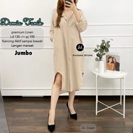 ATASAN WANITA DRESS KOREA JUMBO / GAMIS ANDIN / TUNIK ELSA / BAJU IKATAN CINTA /TUNIK JUMBO MODEL TE