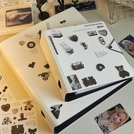 [in stock] Grid Card Book34x4 Grid Photo Album ins Good-looking A4Storage Book Thickened Divider A5B
