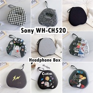 【Case Home】For Sony WH-CH520 Headphone Case Cartoon Innovation Series Headset Earpads Storage Bag Ca