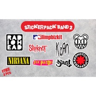 STICKER PACK BAND 2 | AESTHETIC BAND STICKERS MOTORCYCLE HELMET STICKERS | BAND LOGO STICKER