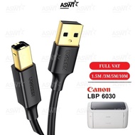 USB cord for Canon LBP 6030 / 6030W / 6030B printer connecting to computer - genuine gold plated WIT