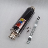 NLK CARBON exhaust inlet 50mm Universal Pnp satria fu/vixion/verza/tiger/megapro/mx135/sonic/Jupiter