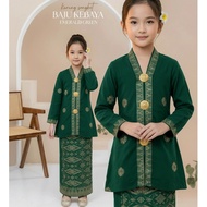 Kebaya Exclusive Budak + Selendang Songket songket cotton muslimah permpuan fesyen kids songket baju