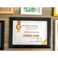 Photo Frame - Certificate Frame - Thick Border Frame, Mica Surface Wall Mount for Desk 21x30cm(A4)/ 