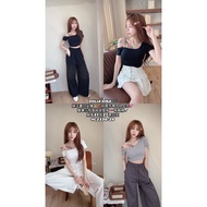 Ready Stock Same Day Shipment 2330 Days Must-have✨🍒Oblique Shoulder Sling Inner Cup Top DOLIA DINA O