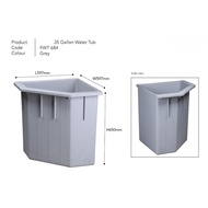 TONG AIR SUDUT / 35GALLON WATER TUB / BEKAS AIR SUDUT / TONG SIMPAN AIR / WATER BUCKET / WATER KEEPE