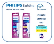 Philips LED Stick Bulb 7.5W E27 Cool Daylight 6500k or Warm White 3000k