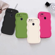 Oppo A5S A7 A12 R15 R17 A5 F9 Wave Bumper Candy Color Slim Shockproof Soft TPU Case Cover