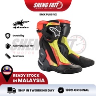 ALPINESTARS SMX Plus V2 Motorcycle Shoe Superbike Riding Shoe Kasut Motor Alpinestar Boot Shoes Prot
