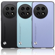 Plain Leather Case for OnePlus 13 12 12R OnePlus Nord 4 Ce 4 CE 3 Lite Ace 3V Luxury Hard Camera Pro