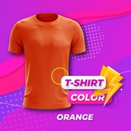 AMIGO TSHIRT ORANGE MICROFIBER ROUNDNECK T-SHIRT (FAST-DRY/COOL-MAX) ANTI-BACTERIA ANTI UV T-SHIRT