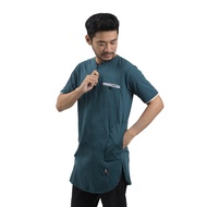 T-Shirt Muslim Pria ZEEHAN Kaos Motif Koko Kurta Bahan Cotton Combed 30S Baju Koko Muslim Pria Terba