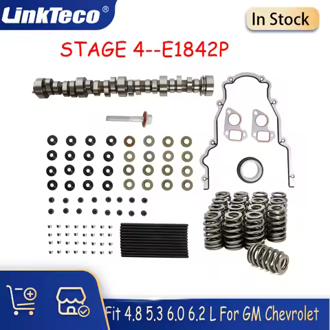 Truck Camshaft Kit Stage 4 LS Valve Springs Pushrods Fit 4.8 5.3 6.0 6.2L For 99-13 GM CHEVROLET GMC