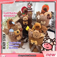 Moo Baby Capybara Bouquet Birthday Gift For Girlfriend Plushie Bouquet Hadiah Graduasi Kuromi Bouque