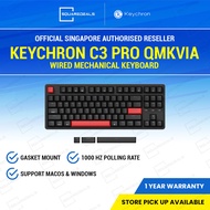 Keychron C3 Pro QMK/VIA Wired Mechanical Keyboard Red Brown Switch