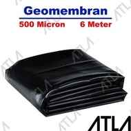 PLASTIK GEOMEMBRAN 6 METER 500 MICRON HITAM PLASTIC GEOMEMBRANE HDPE - MAGICSTORE9