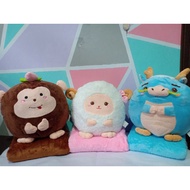 Dragon Monkey Sheep Blanket Pillow Collection