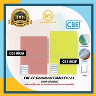 CBE 803A | 803F Document Holder with Divider / Index Divider Document File Holder / Document Case / 