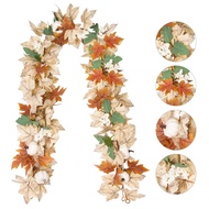 Harvest Simulation Maple Leaf Thanksgiving Festival Pumpkin Simulation Rattan Fake Leaf Decoration D