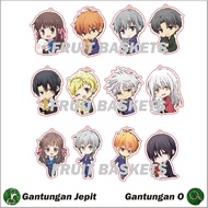 GANTUNGAN Anime Keychain Souvenir - Keychain Fruits Basket Black Clover