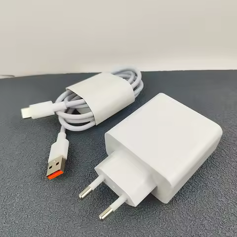 100W Honor Fast Charger EU SuperCharge Power Wall Adapter 1M 6A Type C Cable For honor 600 500 300 2