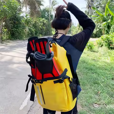 TOOKE 30L Multi functional Waterproof Backpack Scuba Diving Fin Bag, Backpack with Mantra/V3 Capacit