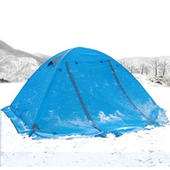 Tent Outdoor 2 People Four Seasons Camping Camping 3-4 People Double Layer Single Windproof Rainproo
