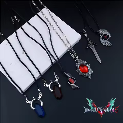 In Stock Devil May Cry 5 Pendant Devil Hunter Crystal Soul Stone Pendant But Ding Sword Virgil Neckl