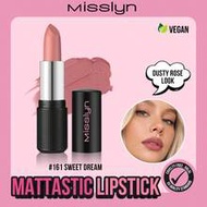 Mattastic Matte Lipstick, Highly Pigmented Matte Lipstick, Long-Lasting Velvety Smooth Sexy Deep Red