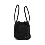 Hong Kong Direct Mail Trendy Luxury GANNI Ladies GANNI Black Mini Logo Handbag