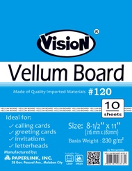 Vision Vellum Board Paper 230gsm Short | 25Pack