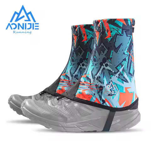 AONIJIE E4417 Unisex Outdoor Running Short Trail Gaiters Protective Sandproof Shoe Cover With Drawst