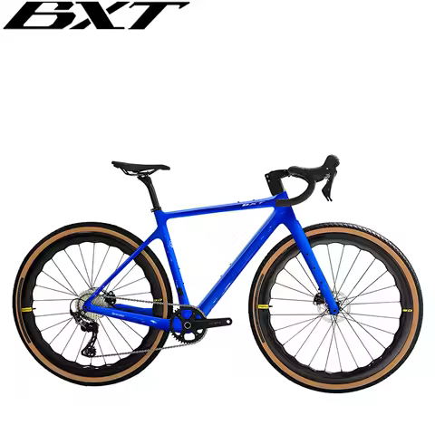 BXT 700C Gravel Bike Carbon Fiber Bicycle GRX-600 11 Speeds Carbon Wheels Carbon Handlebar Complete 