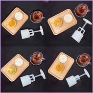 YYZJJ Festival DIY Hand Press Mooncake Cutters DIY Pastry Decorating Gadgets 4 Styles