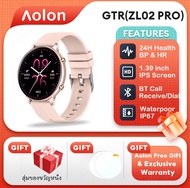 Aolon GTR สมาร์ทวอทช์ smart watch กันน้ำ สมาร์ทโฟน เครื่องมือวัดอัตราการเต้นของหัวใจ สำหรับผู้ชาย กีฬา เฝ้าดูการนอนหลับ ออกซิเจนในเลือด นาฬิกาลูทูธ สำหรับผู้หญิง สำหรับ Android IOS สมาร์ทวอทช์