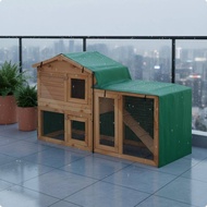 Peaked Roof Hutch Cover Machine Washable Triangular Hutch Cover Pet Enclosure Protection Foldable Sh