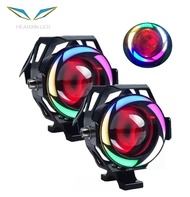 Motorcycle LED U7 Headlight 12v 125w Motorbike Fog Lights Motorcycle Auxiliary Driving Light 6500K S