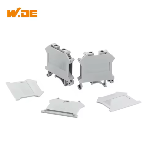 100Pcs End Cover D-UK4/10 for UK3N UK5N UK6N UK10N UIK16 UK25 Terminal Block Accessories, Din Rail T
