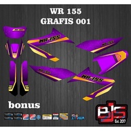 WR 155 striping sticker - yamaha WR 155 graphic 001