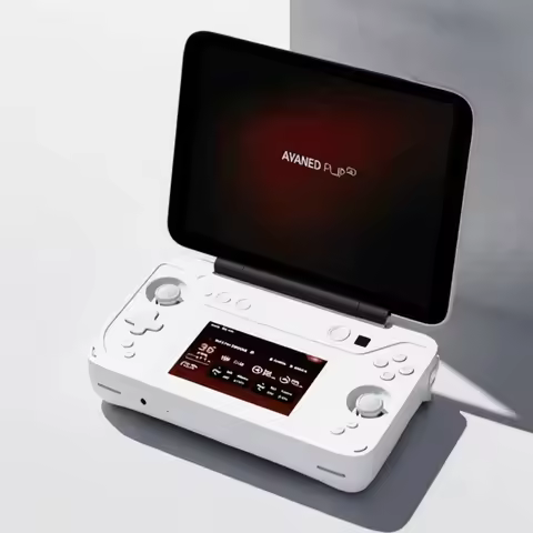 AYANEO Flip 1S DS Portable Inch Windows Handheld Console with 144Hz High Refresh Rate OLED Touch Scr