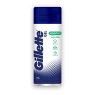 Gillette Sensitive Skin Soothing with a Touch of Aloe Vera Shaving Gel 70g Travel Size