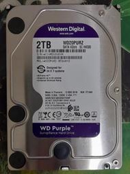 WD 紫標 3.5吋 SATA3 硬碟 2TB 使用時數30000多小時