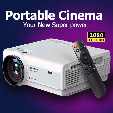 Projector with WiFi,Native 1080P Projector,Full HD Movie Projector Support 4k Home Theater Compatibl
