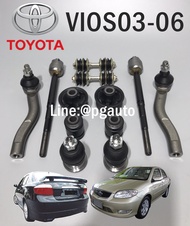 ชุดช่วงล่างหน้า โตโยต้าวีออส TOYOTA VIOS ปี 2003-2006 NCP42 (1 ชุด 12 ชิ้น)  รูปจริง