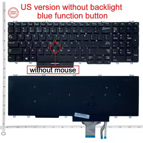 US/RU/SP/LA New Keyboard For Dell PRECISION 7530 7540 5540 P74F 15-7530 M7530 E7530 7730 7740 Backli